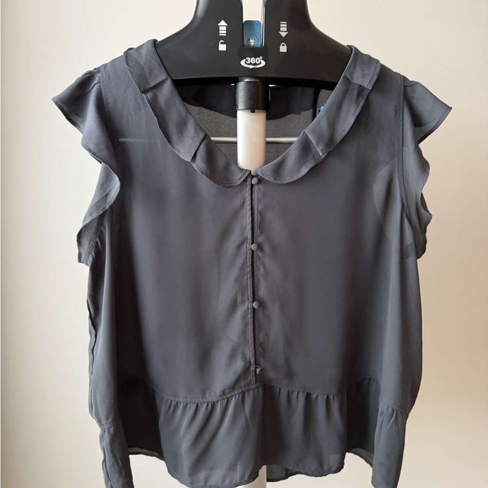Elegant Gray Women's Top